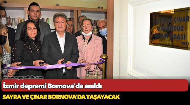 İzmir depremi Bornova’da anıldı