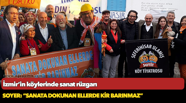 İzmir’in köylerinde sanat rüzgarı