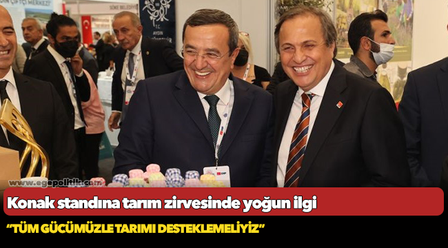 Konak standına tarım zirvesinde yoğun ilgi