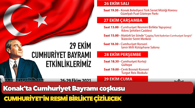 Konak’ta Cumhuriyet Bayramı coşkusu