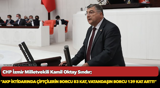 Milletvekili Sındır, “AKP iktidarında çiftçilerin borcu 83 kat, vatandaşın borcu 139 kat arttı”