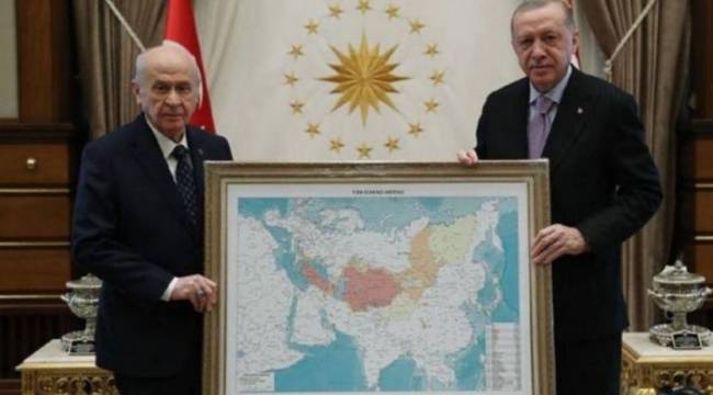 Bahçeli'nin Erdoğan'a verdiği 'Türk dünyası haritası'yla ilgili Kremlin'den açıklama