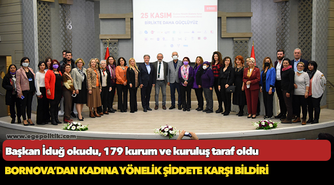 Başkan İduğ okudu,  179 kurum ve kuruluş taraf oldu