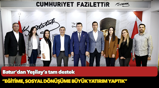 Batur’dan Yeşilay’a tam destek