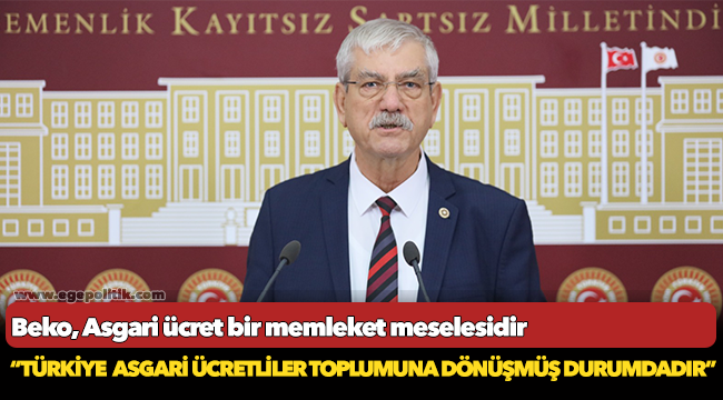 Beko, Asgari ücret bir memleket meselesidir