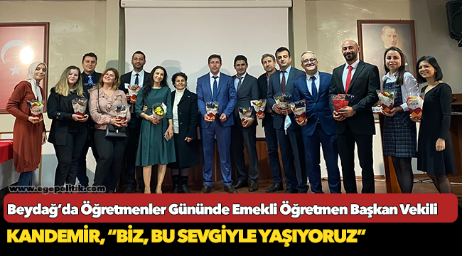 Beydağ’da Öğretmenler Gününde Emekli Öğretmen Başkan Vekili