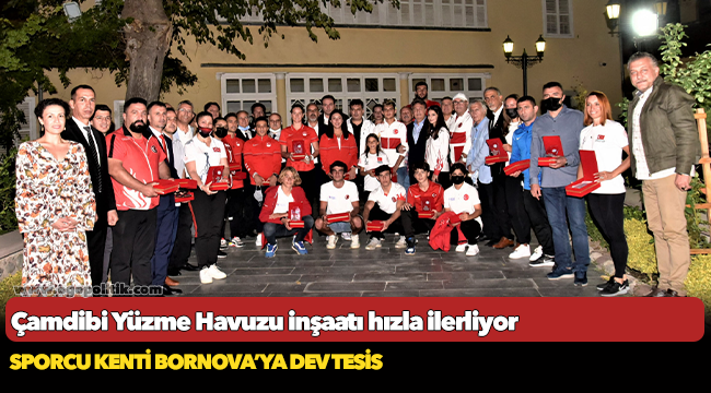 Çamdibi Yüzme Havuzu inşaatı hızla ilerliyor