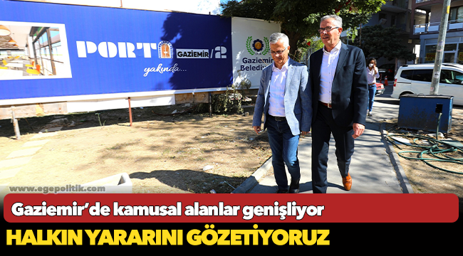 Gaziemir’de kamusal alanlar genişliyor