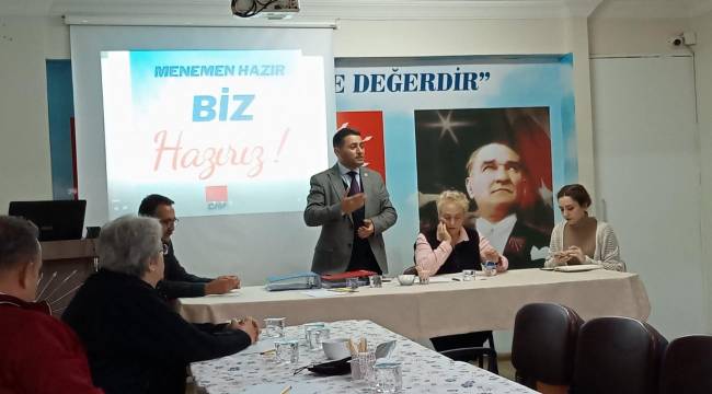 “İktidara yürürken Menemen’in yol haritası” toplantısında bir araya geldiler!