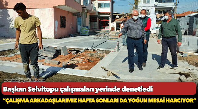 Karabağlar Belediyesi ekipleri hafta sonu da yoğun mesai harcıyor.