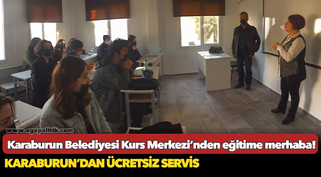 Karaburun Belediyesi Kurs Merkezi’nden eğitime merhaba!
