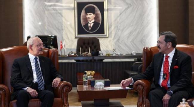 Kılıçdaroğlu TOBB Başkanı'yla görüştü: İstihdam yaratana her zaman saygımız var