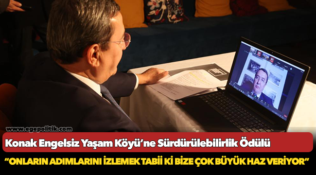 Konak Engelsiz Yaşam Köyü’ne  Sürdürülebilirlik Ödülü