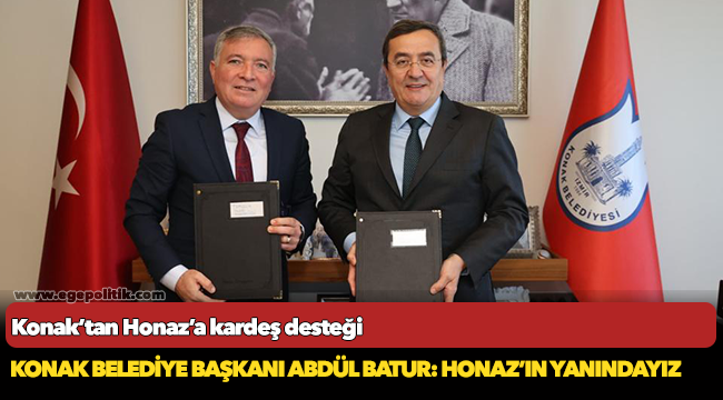Konak’tan Honaz’a kardeş desteği