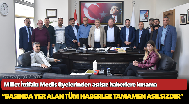Meclis üyelerinden asılsız haberlere kınama