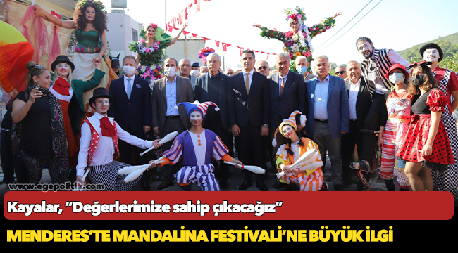 Menderes’te Mandalina Festivali’ne Büyük İlgi