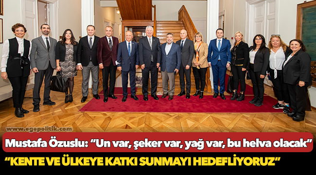 Mustafa Özuslu: “Un var, şeker var, yağ var, bu helva olacak”