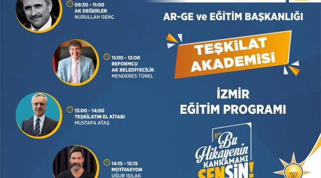 AK Parti İzmir’de ‘Teşkilat Akademisi’ başlıyor