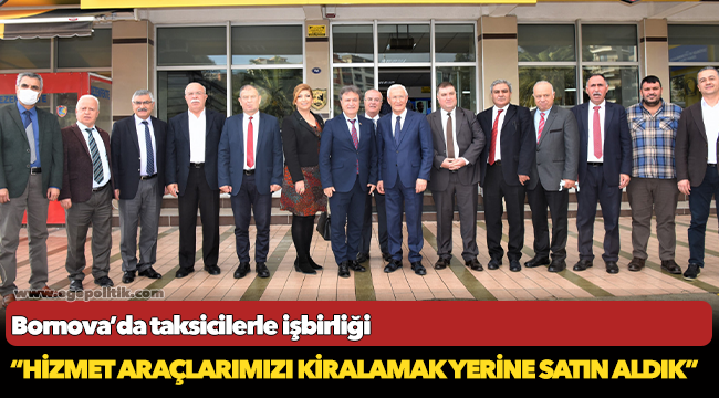 Bornova’da taksicilerle işbirliği