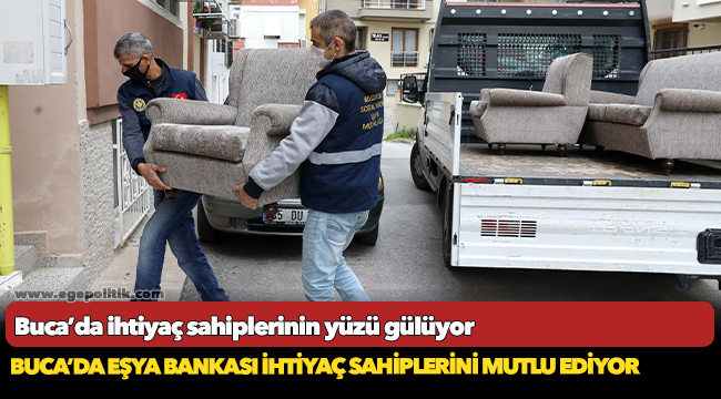 Buca’da eşya bankası ihtiyaç sahiplerini mutlu ediyor