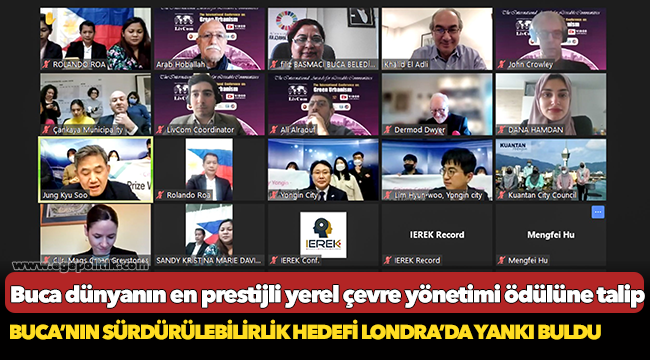 Buca dünyanın en prestijli yerel çevre yönetimi ödülüne talip
