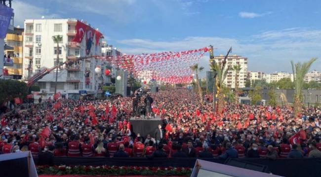 CHP&#039;den Mersin mitingi: &#039;Diktayı sandıkta alaşağı edeceğiz&#039;