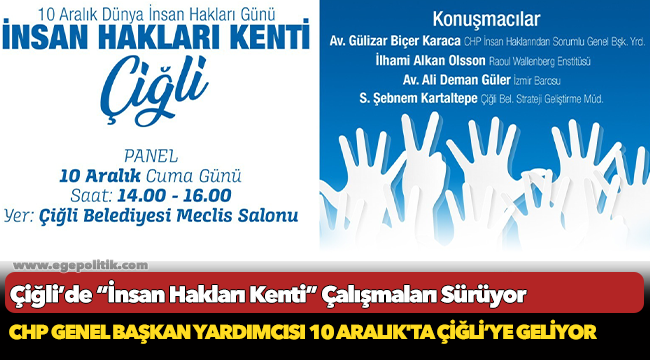 Çiğli’de “İnsan Hakları Kenti” Çalışmaları Sürüyor