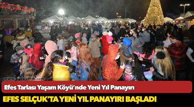 Efes Tarlası Yaşam Köyü’nde Yeni Yıl Panayırı