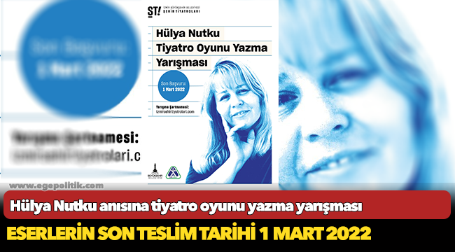 Hülya Nutku anısına tiyatro oyunu yazma yarışması