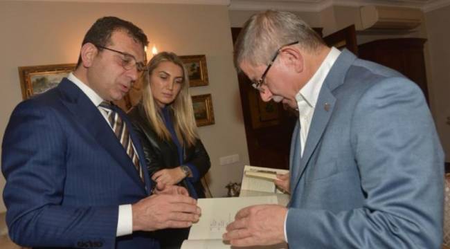 İmamoğlu'ndan Davutoğlu'na ziyaret: 'Keyifli bir İstanbul sohbeti...'