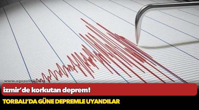 İzmir'de 3,2 büyüklüğünde deprem!