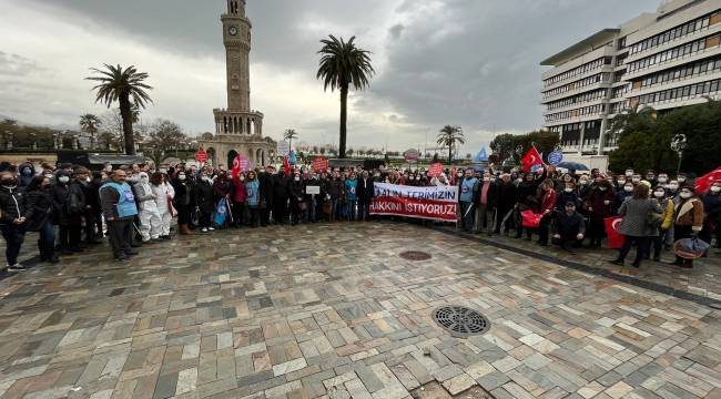 İzmir’de sağlıkçılar iş bıraktı