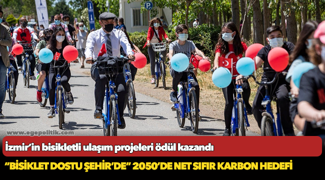 İzmir’in bisikletli ulaşım projeleri ödül kazandı