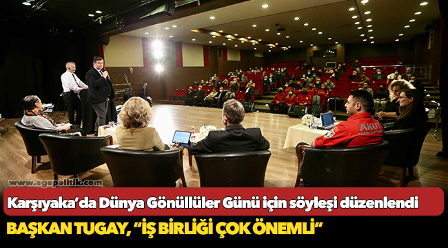 Karşıyaka’da Dünya Gönüllüler Günü için söyleşi düzenlendi