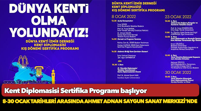 Kent Diplomasisi Sertifika Programı başlıyor