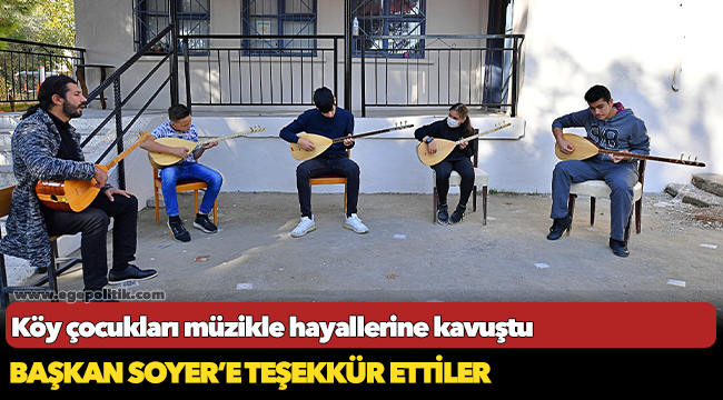 Köy çocukları müzikle hayallerine kavuştu