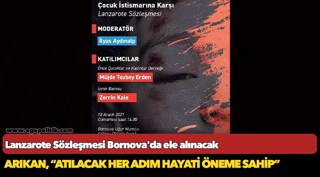 Lanzarote Sözleşmesi Bornova'da ele alınacak