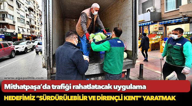 Mithatpaşa’da trafiği rahatlatacak uygulama