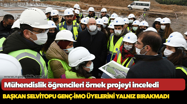 Mühendislik öğrencileri örnek projeyi inceledi