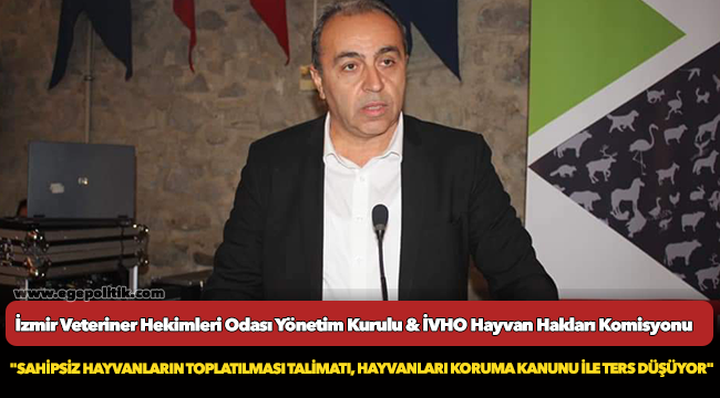 "Sahipsiz hayvanların toplatılması talimatı, Hayvanları Koruma Kanunu ile ters düşüyor"