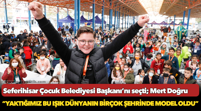 Seferihisar Çocuk Belediyesi Başkanı’nı seçti; Mert Doğru