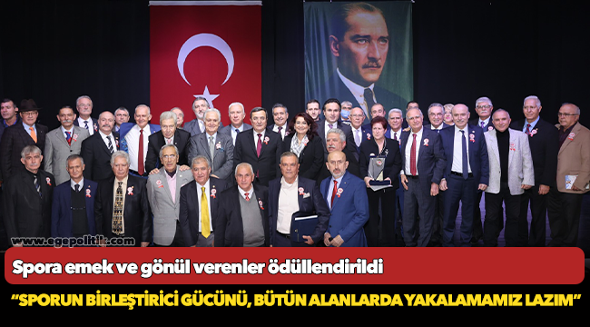 Spora emek ve gönül verenler ödüllendirildi