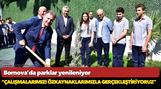 Bornova’da parklar yenileniyor