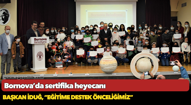 Bornova’da sertifika heyecanı