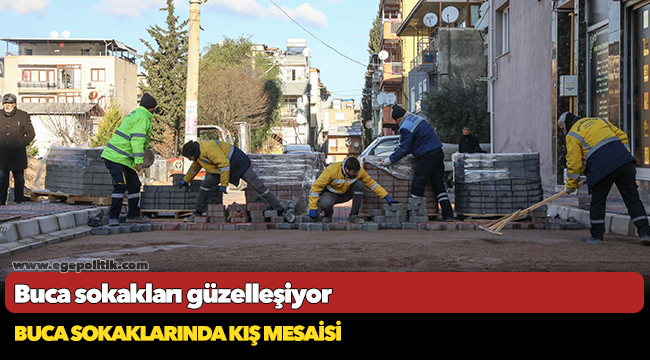 Buca sokaklarında kış mesaisi