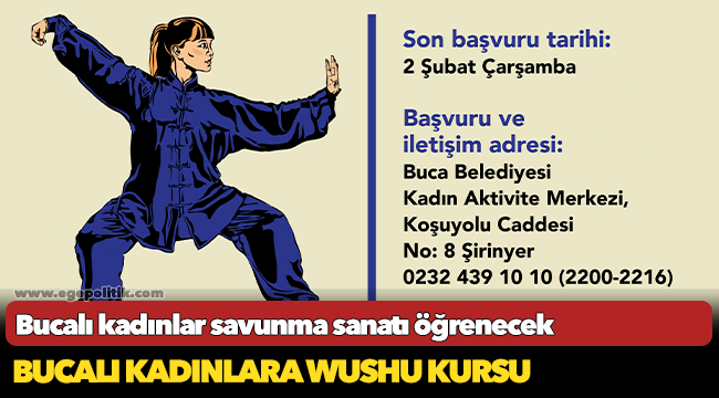 Bucalı kadınlar savunma sanatı öğrenecek