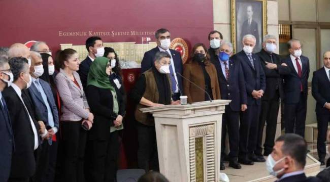 CHP, İYİP ve HDP'den Meclis'te ortak basın toplantısı