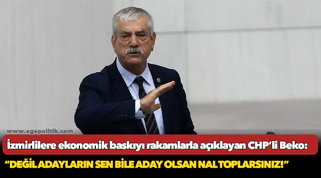 CHP'li Beko, "Değil adayların sen bile aday olsan nal toplarsınız!"