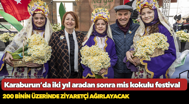 Karaburun’da iki yıl aradan sonra mis kokulu festival…