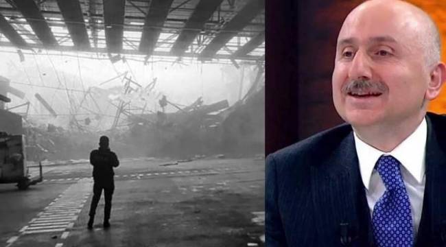 Karaismailoğlu'ndan çöken THY kargo binasıyla ilgili açıklama: Zaten yıkılacaktı!